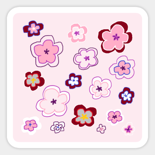 My garden full of flowers, Flower patterns Sticker